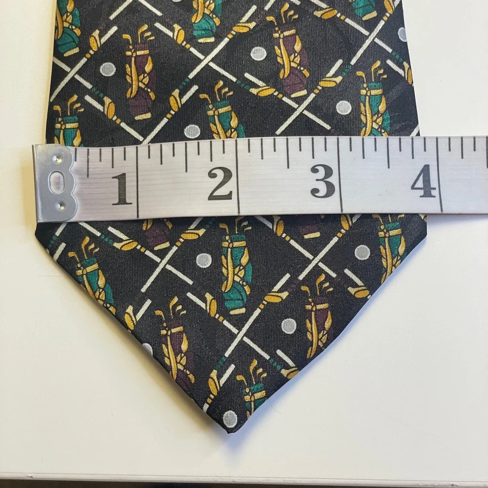 Vintage A. Rogers Golf Bag Necktie Mens Sporty Preppy Country Club 59